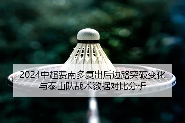 2024中超费南多复出后边路突破变化与泰山队战术数据对比分析
